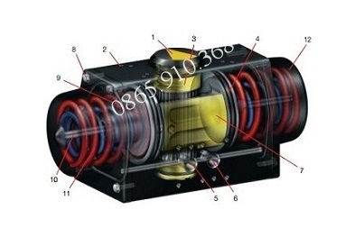 Đầu điều khiển khí nén tác động đơn